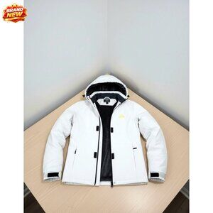 Women's Fleece Lined Waterproof Ski Jacket Hooded Windbreaker Winter Coat